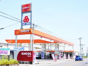 カナイ石油 新田町SSの外観